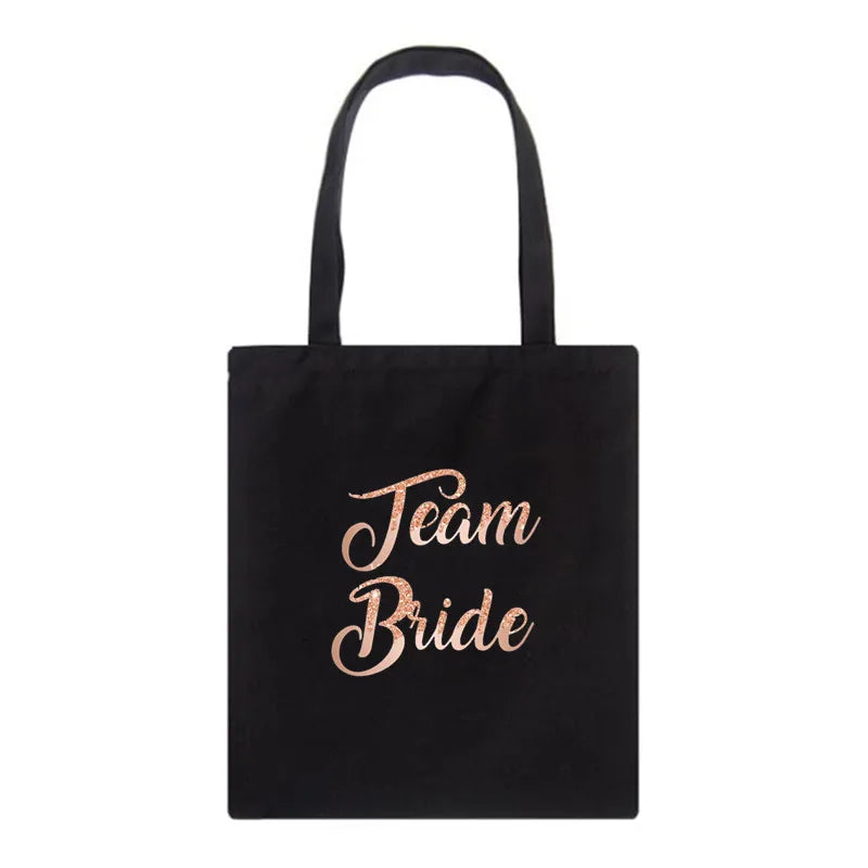 Team Bride Bachelorette Shoulder Bag Wedding Women Handbag