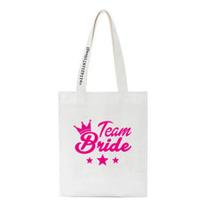 Team Bride Bachelorette Shoulder Bag Wedding Women Handbag
