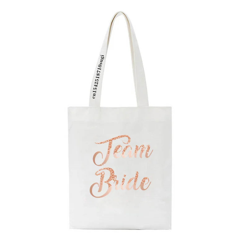 Team Bride Bachelorette Shoulder Bag Wedding Women Handbag