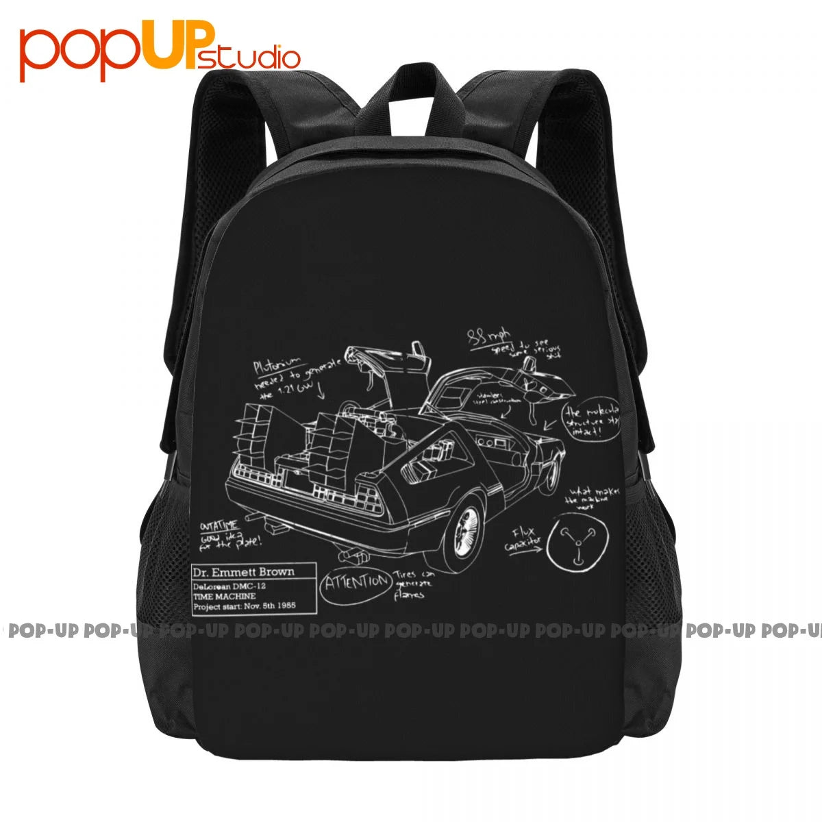 Back To The Future Backpack Large Capacity Vintage Swimming Personalised