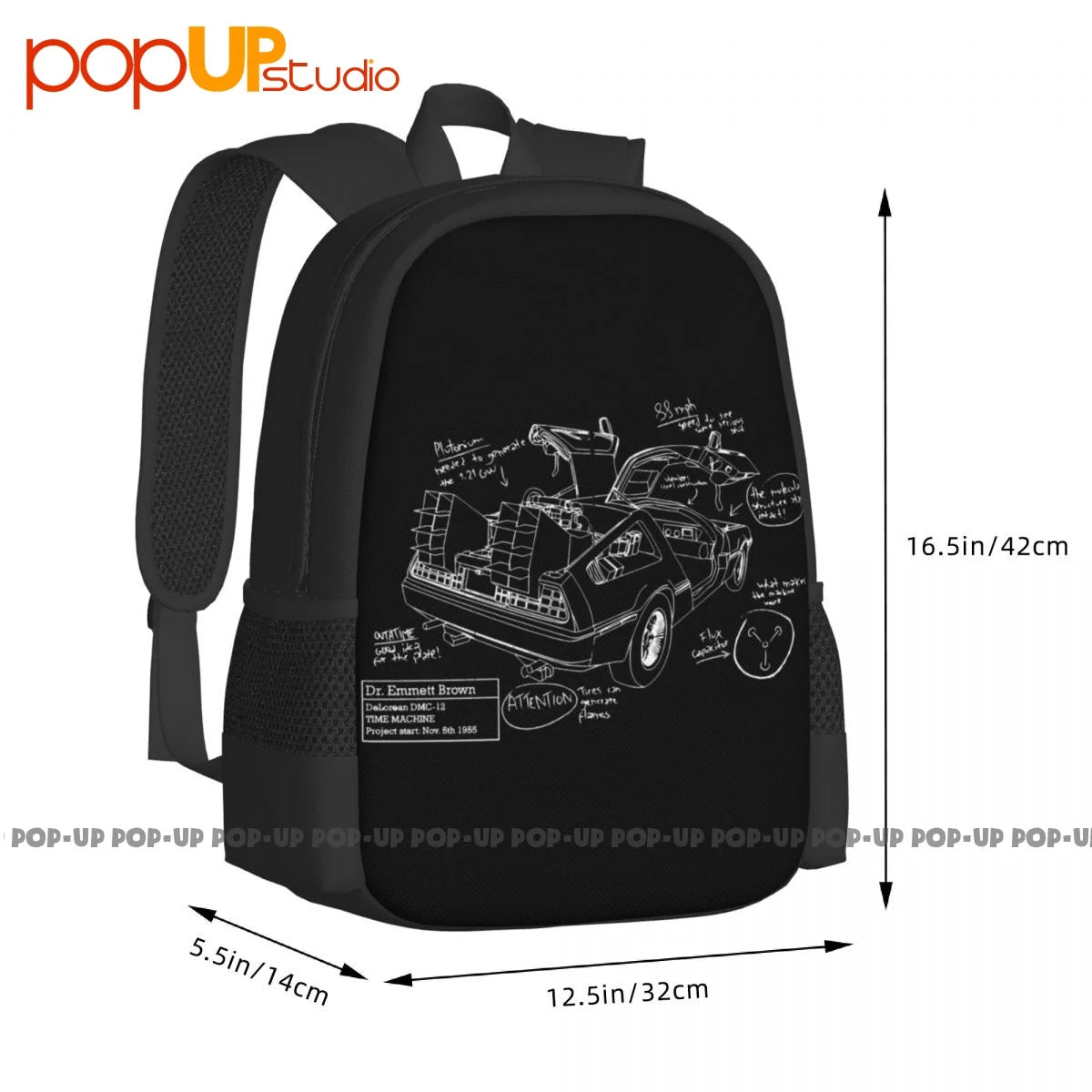 Back To The Future Backpack Large Capacity Vintage Swimming Personalised