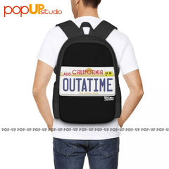 Back To The Future Outatime Plate Movie Backpack