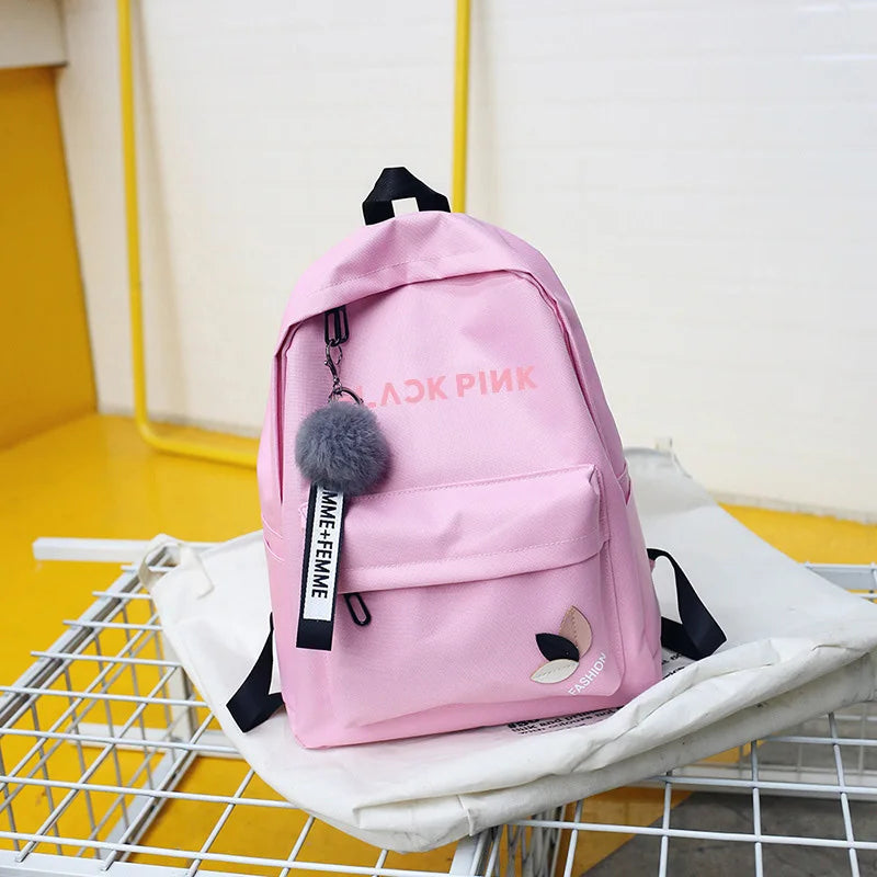 Kpop Girl School Backpack Monsta X Wanna One Twice Bag for Teenager