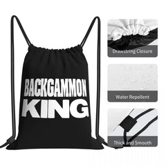Backgammon Kingpick Drawstring Bags Gym Bag Travel Softback Storage Bag