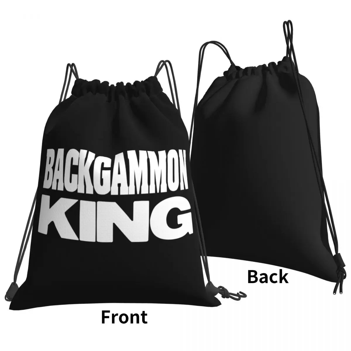 Backgammon Kingpick Drawstring Bags Gym Bag Travel Softback Storage Bag