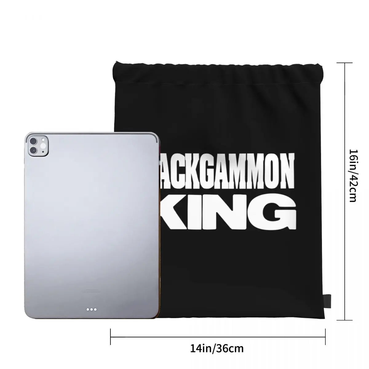 Backgammon Kingpick Drawstring Bags Gym Bag Travel Softback Storage Bag