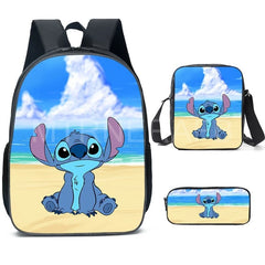 Stitch Backpack 3pcs Set for Boys Girls with Pen Bag
