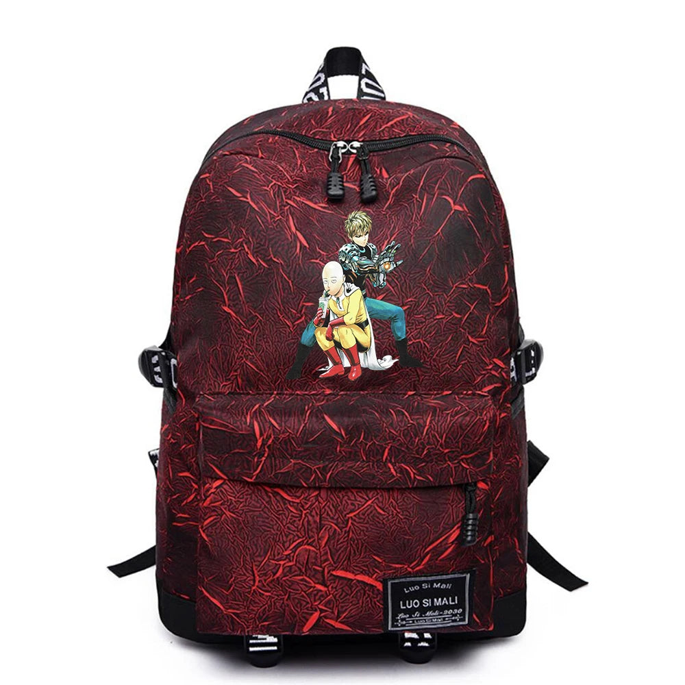 One Punch-Man Anime Backpack High Schoolbag Casual Teenger Packsack