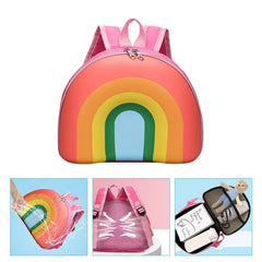 Rainbow Plush Backpack Kids School Bag Girl
