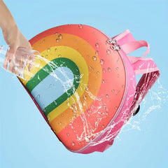 Rainbow Plush Backpack Kids School Bag Girl