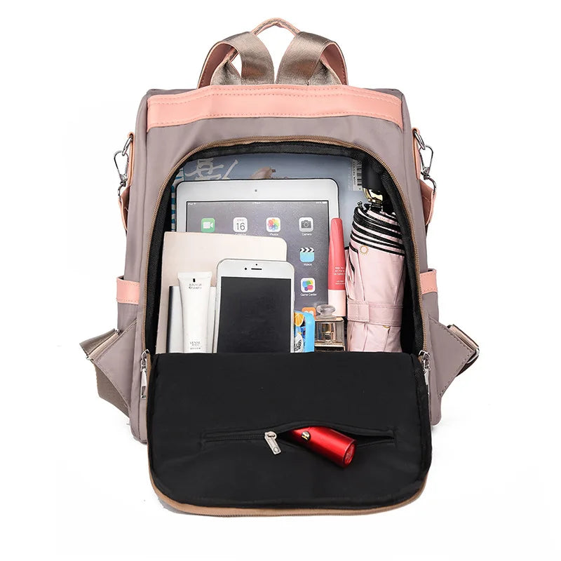 Waterproof Women Backpack Large Capacity School Shoulder Bag