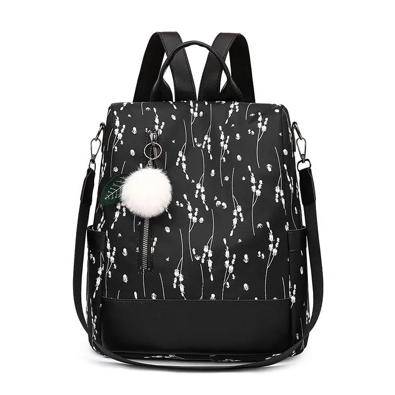Female College Students School Bags Women Backpacks Flower Print