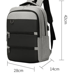 Waterproof Business Laptop Backpack 15.6 Inch USB Charging Bag
