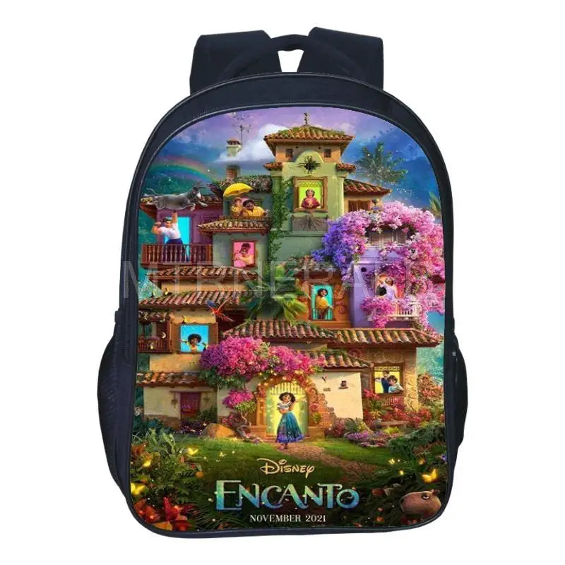 Encanto Kids Student School Bags Laptop Backpacks Unisex Travel Shoulder Bag