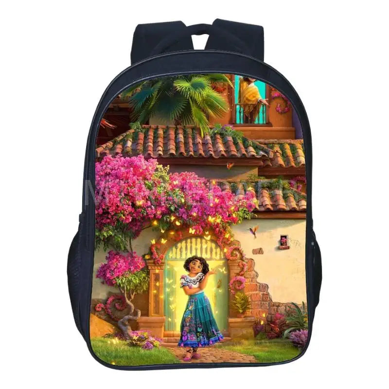 Encanto Kids Student School Bags Laptop Backpacks Unisex Travel Shoulder Bag