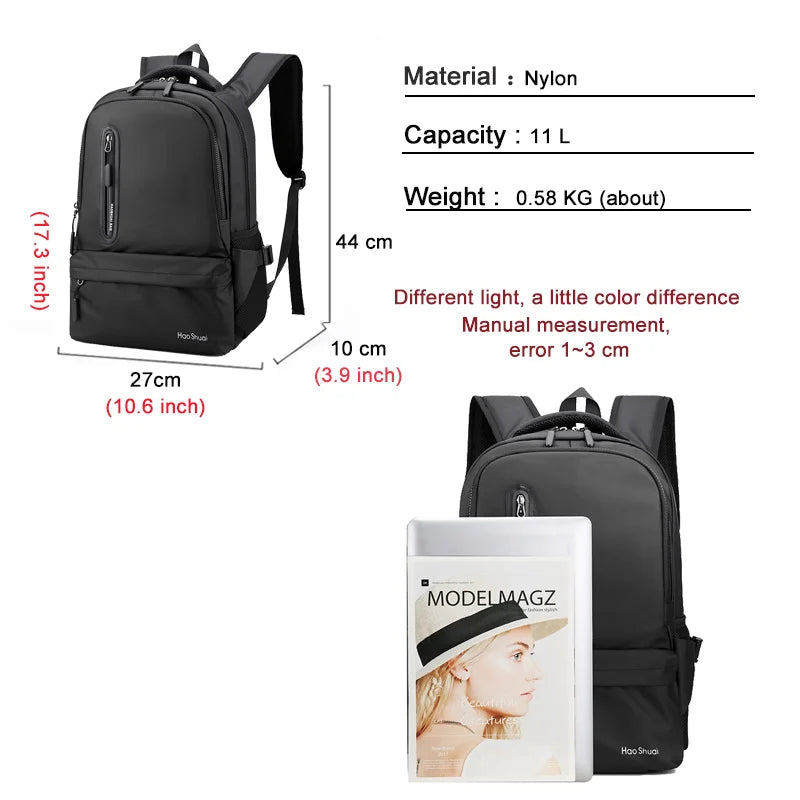 Men's 15.6-inch Laptop Backpack Large-capacity Travel Backpack