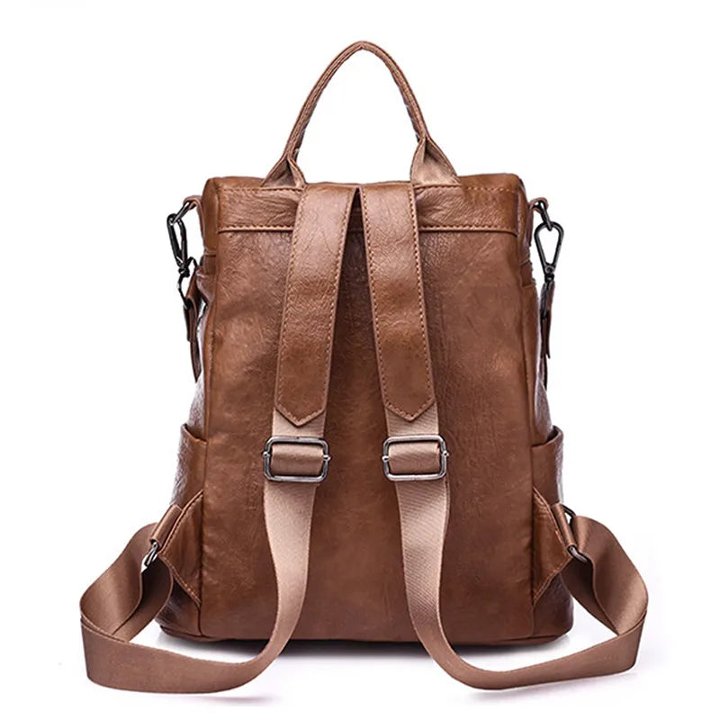 Wild Travel Leather Backpack Women Bag