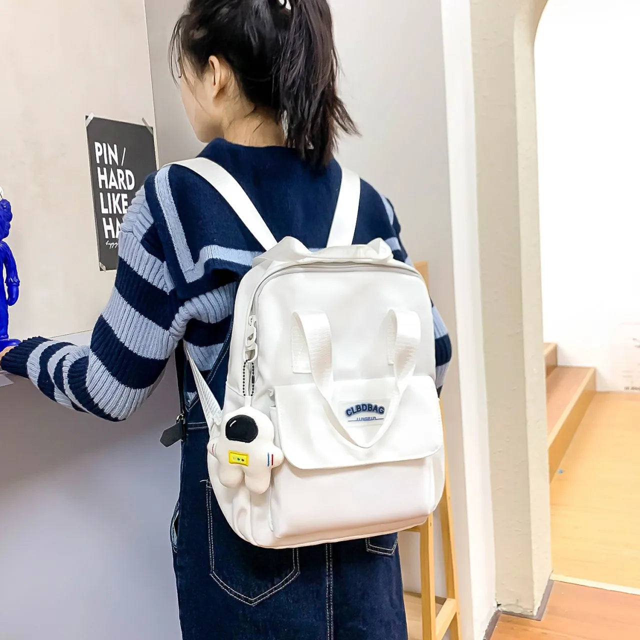 Small Vintage Backpack Nylon Women Mini Bagpack Girl School mochilas