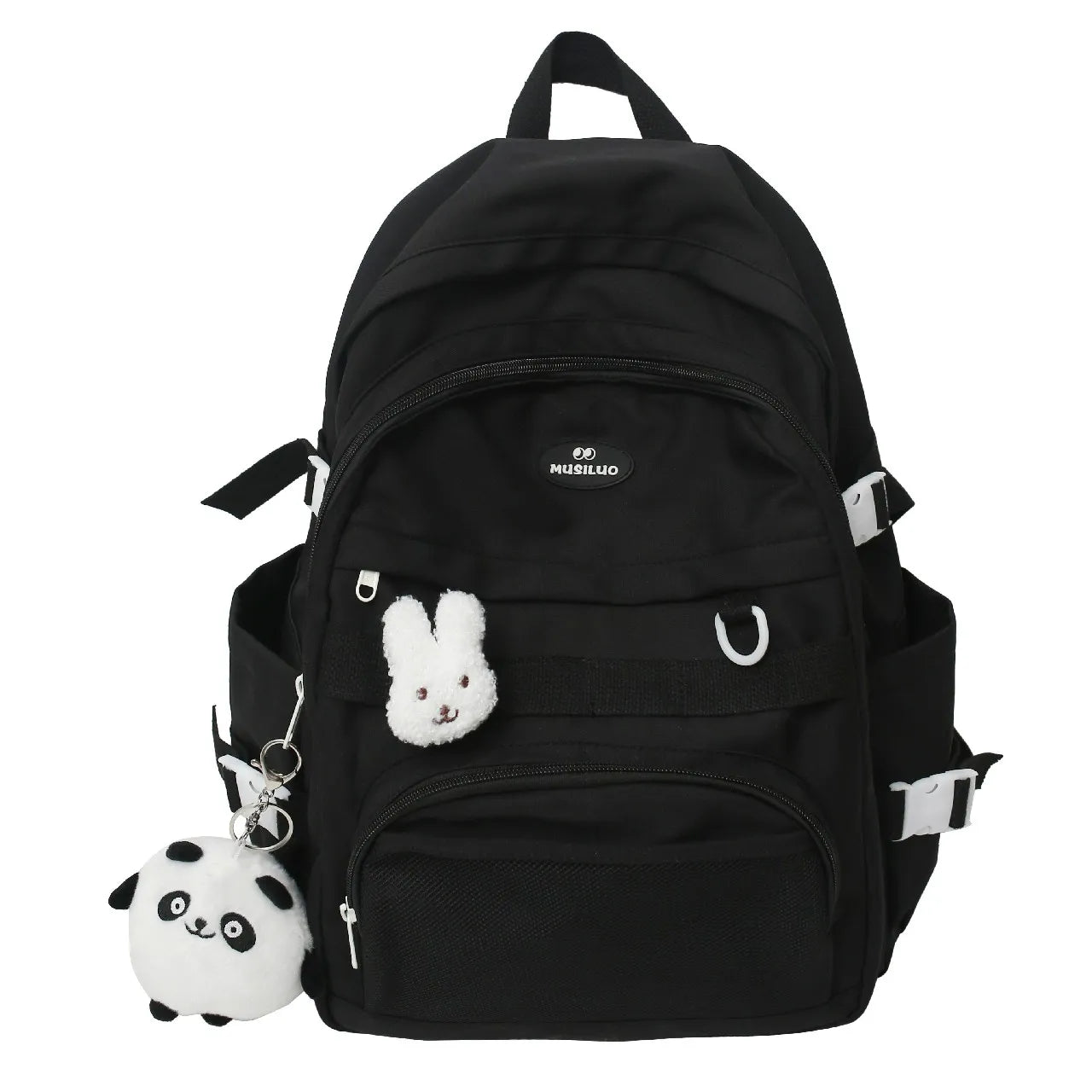 Waterproof Nylon School Bags For Teenager Girls Bookbag Lady Travel Backbags