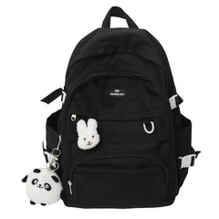 Waterproof Nylon School Bags For Teenager Girls Bookbag Lady Travel Backbags