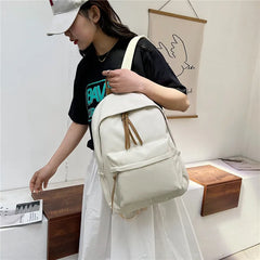Large Capacity Solid Backpack for School or Travel