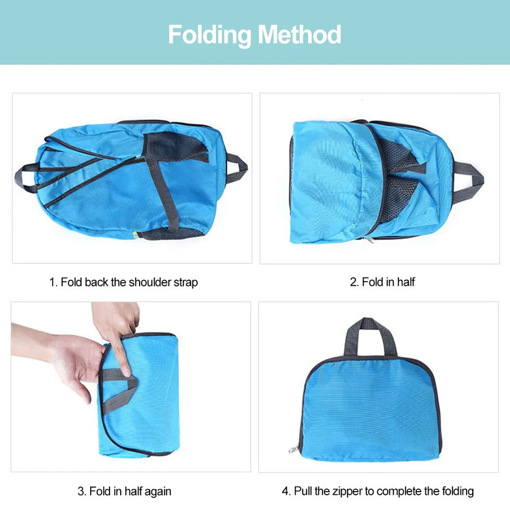 Ultralight Foldable Daypack Japan Cat Print Travel Hiking Backpack