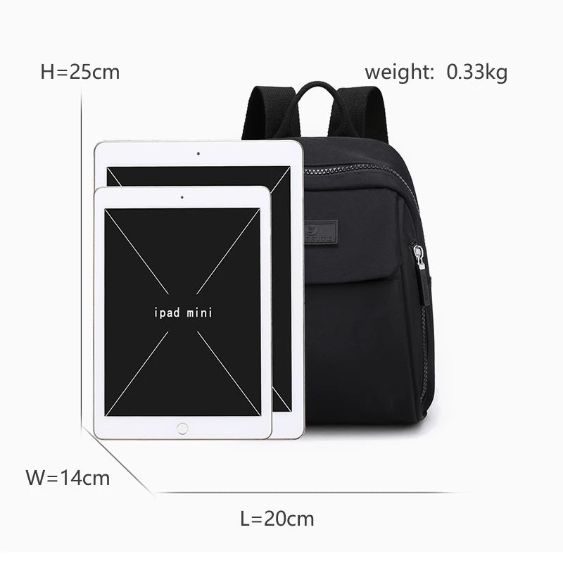 Waterproof Nylon Mini Backpack Small Shopping Bag