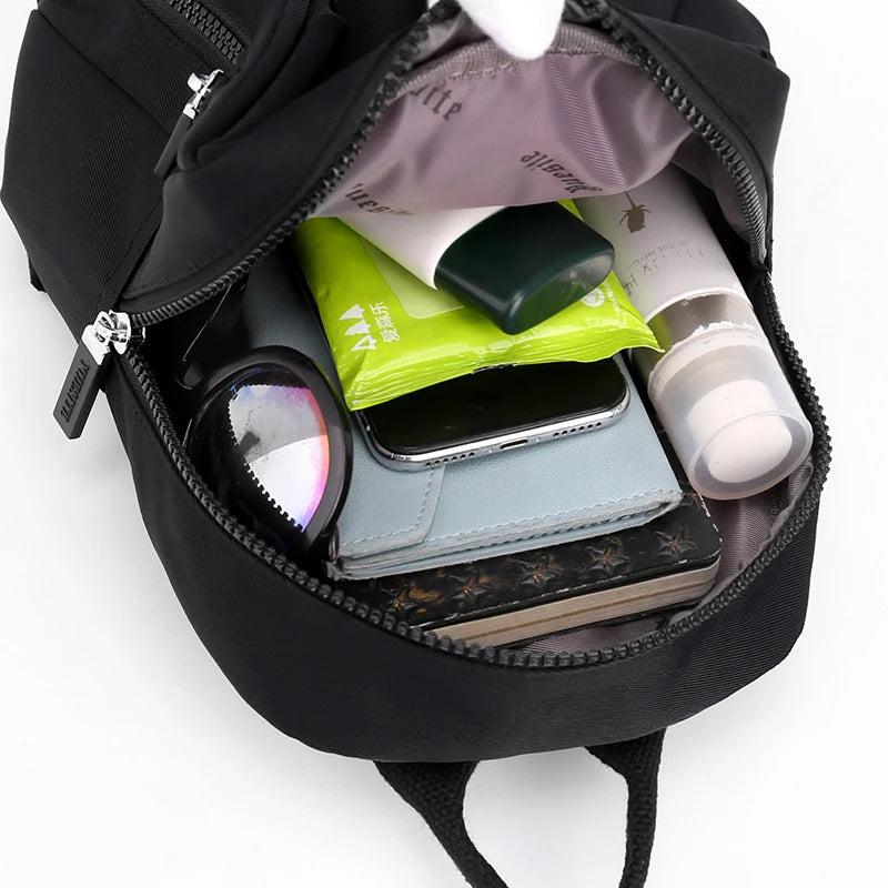 Waterproof Nylon Mini Backpack Small Shopping Bag