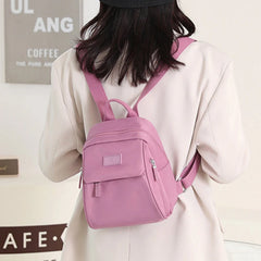 Women's Mini Backpack Waterproof Nylon Small Shopping Backpack