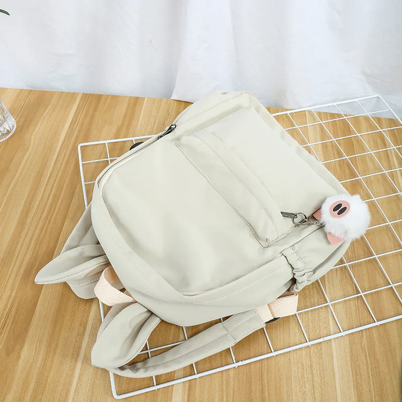 Women Shoulder Bag Solid School Bag For Teenage Girl