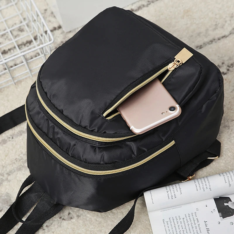 Women Leisure Backpack Casual Nylon High Travel Bags For School