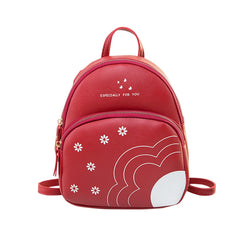 Women Pu Leather Shoulder Bag For Teenage Girls Kids Small Bagpack