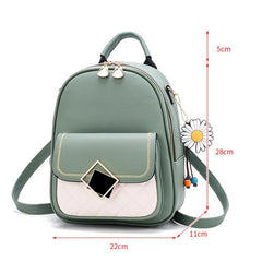 Small PU Leather Backpack for Women Casual Student Mochilas