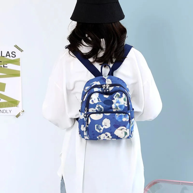 Nylon Backpack Women Travel Bag School Shoulder Bags Ladies Schoolbag