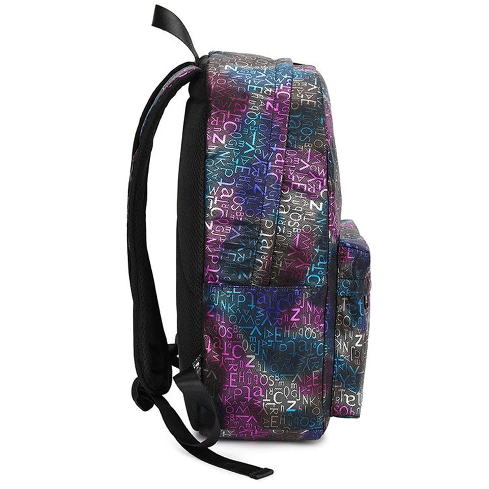Waterproof Nylon Backpack School Bag for Teenage