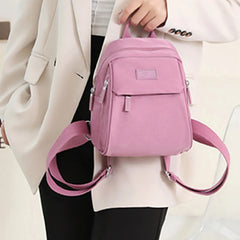 Women's Mini Backpack Waterproof Nylon Small Shopping Backpack Teen Girl