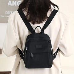 Women's Mini Waterproof Nylon Backpack, Small Shopping Bag