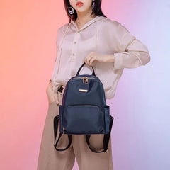 Oxford Canvas Backpack for Women Teenage Girls School Travel Bag