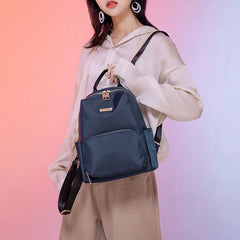 Oxford Canvas Backpack for Women Teenage Girls School Travel Bag