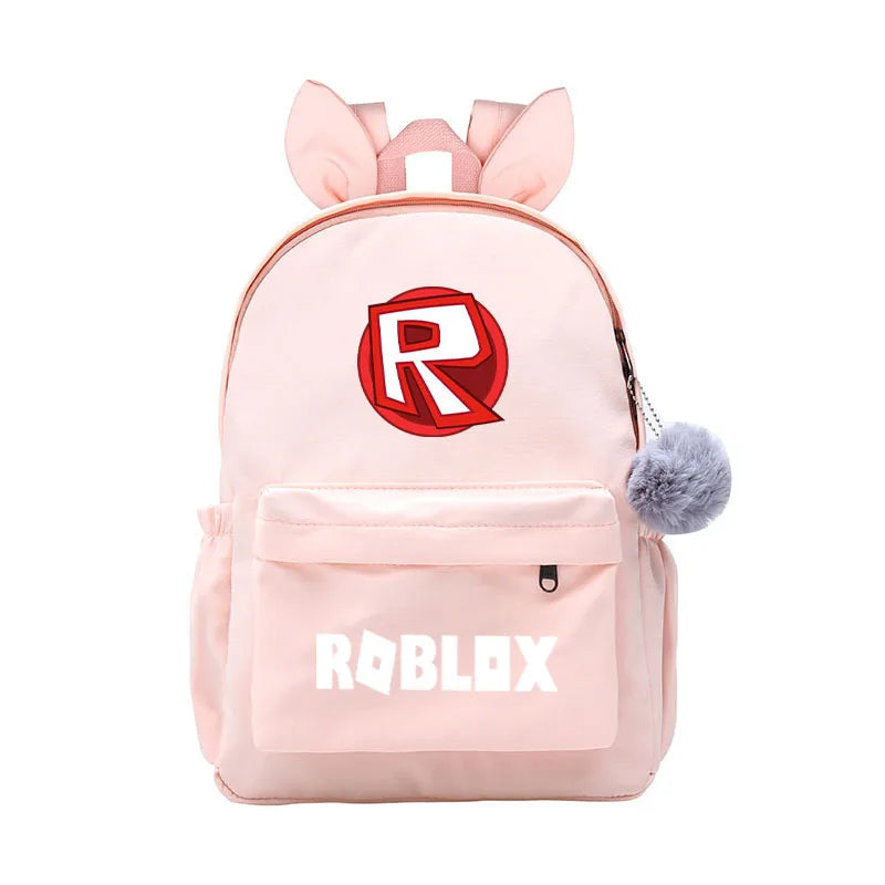 Nylon Children School Bags Rabbit Ear Girls Boys School Backpack