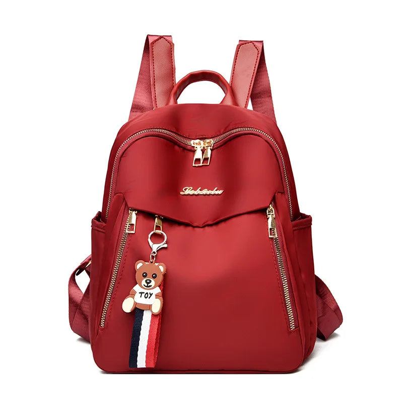 Women's Business Oxford Cloth Backpack Lightweight School Bag