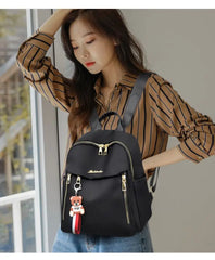 Women's Business Oxford Cloth Backpack Lightweight School Bag
