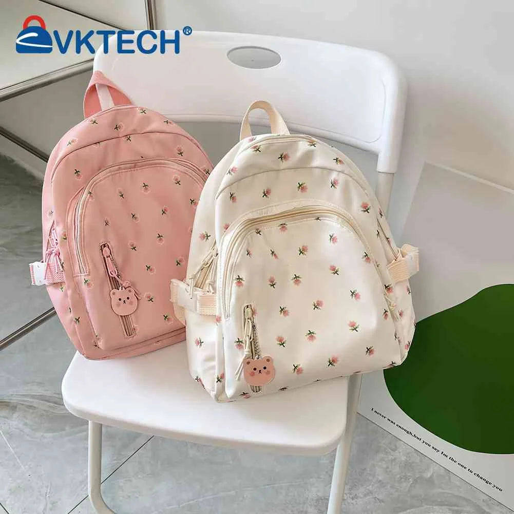 Floral Prints School Bag College Student Teenage Laptop Rucksack