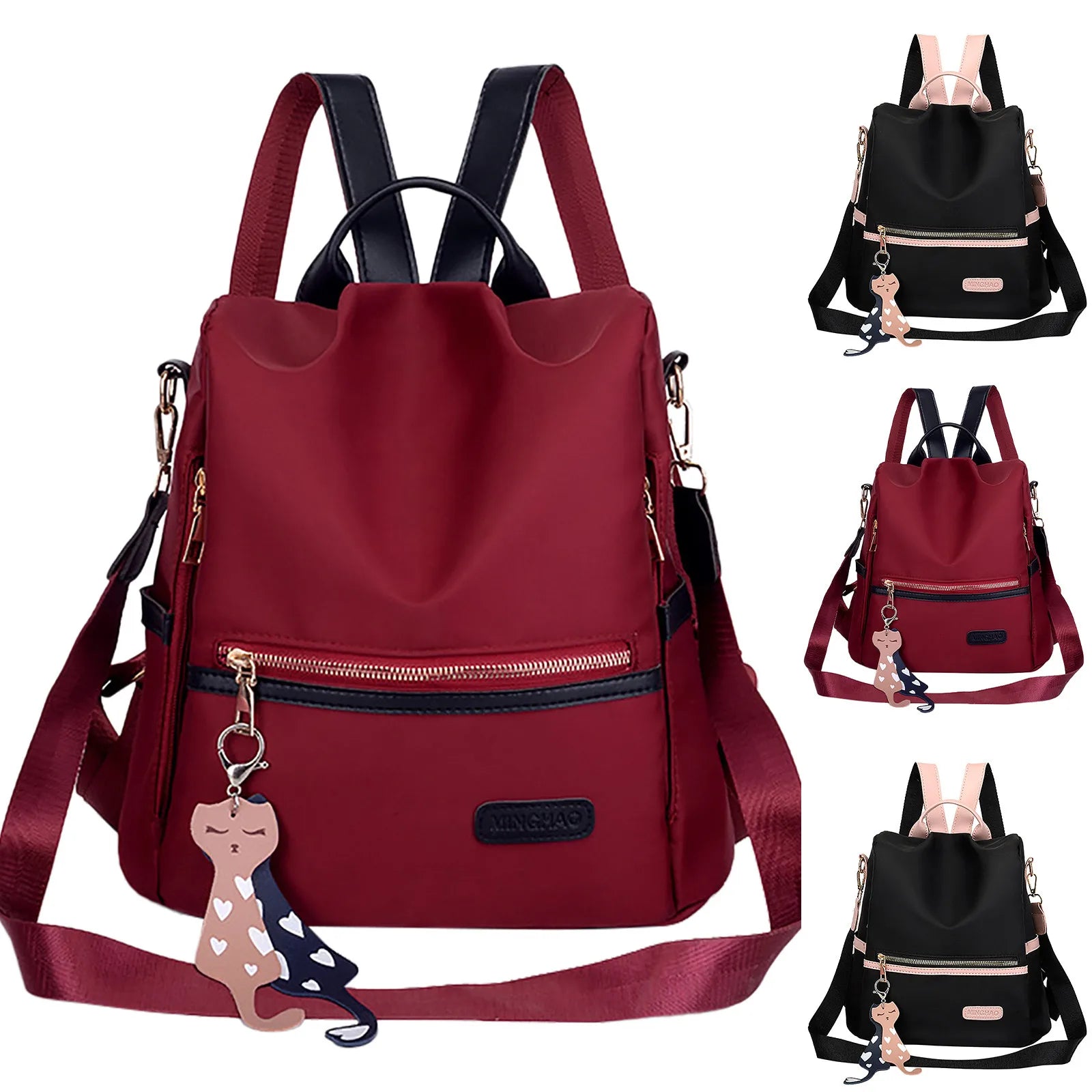 Women's Lightweight Turtle Backpack for School and Travel