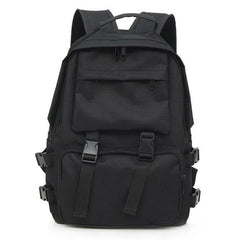 Preppy Students Backpack Button Travel Bag