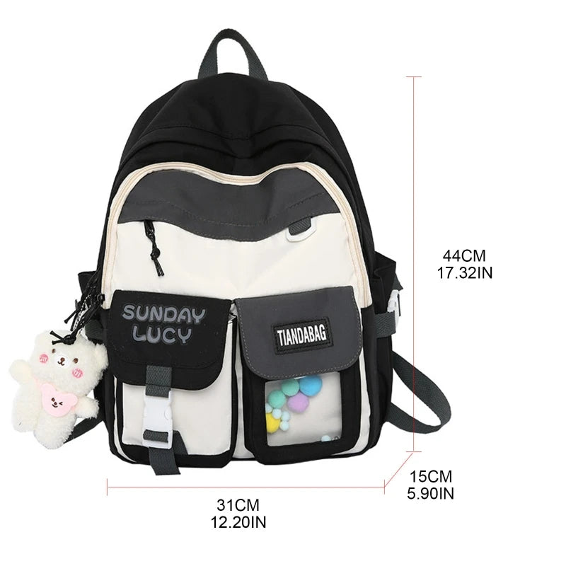Teen Girls School Backpack College Bag Women Lightweight Travel Daypack