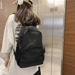 Unisex Patchwork Casual Backpack All-match Book Bag Waterproof Teens Ins
