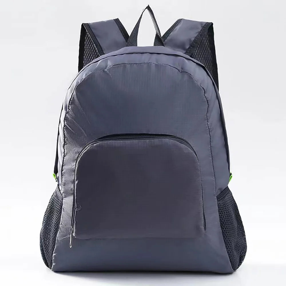 Foldable Daypack Outdoor Mountaineering Backpack Footprints Print Schoolbag