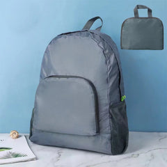 Foldable Daypack Outdoor Mountaineering Backpack Footprints Print Schoolbag
