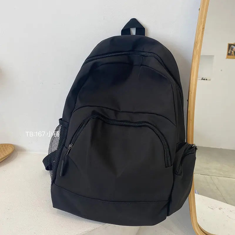 Waterproof Nylon Backpack Japanese Style Portable Large Capacity